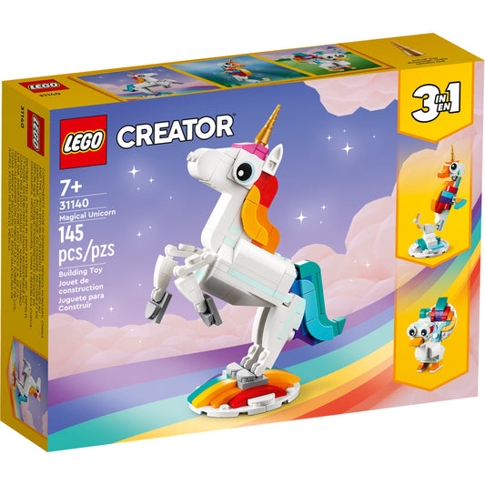 LEGO Creator 3 in 1 Magical Unicorn - Building Toy Set With 3 Building Options, Unicorn, Seahorse, or Peacock - Learning Toy for Kids, Girls & Boys, Ages 7+ - Easter Basket Stuffers - 31140