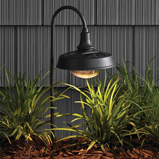 Corbyn Solar LED Pathway Light – Matte Black, 20 Lumens