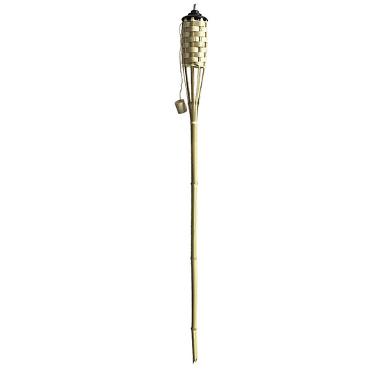 Mainstays Bamboo Lawn & Garden Torch - 57 Inch | Made From Real Bamboo | Fiberglass Wick | Outdoor Use Only