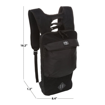 Athletic Works 7.5L Black Slim Sports/Workout Backpack, Unisex