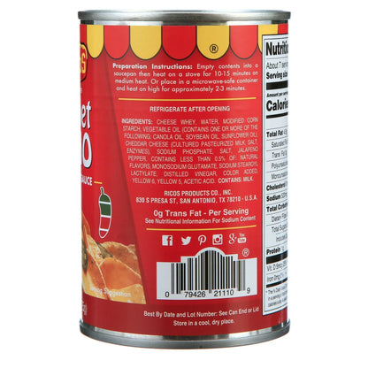 Ricos® Gourmet Nacho Cheddar Cheese Sauce, 15 oz, Shelf-Stable