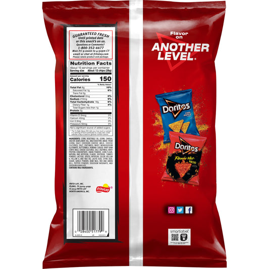 Doritos Nacho Cheese Chips, 14.5 oz Party Bag