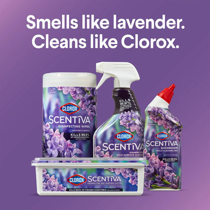 Clorox Scentiva Bathroom Toilet Cleaning Gel, Lavender and Jasmine