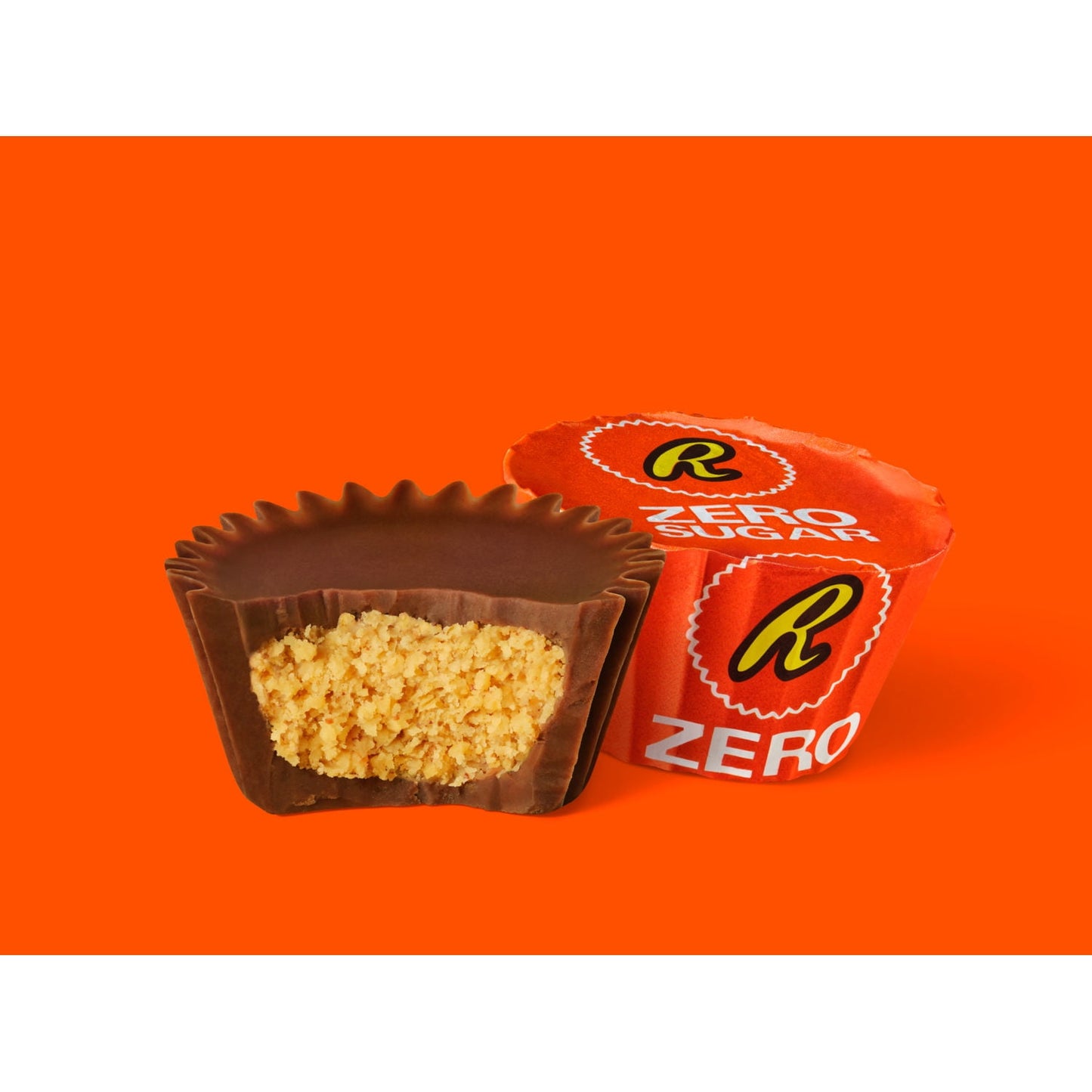 Reese's Zero Sugar Miniatures Chocolate Peanut Butter Cups Candy, Bag 15.5 oz