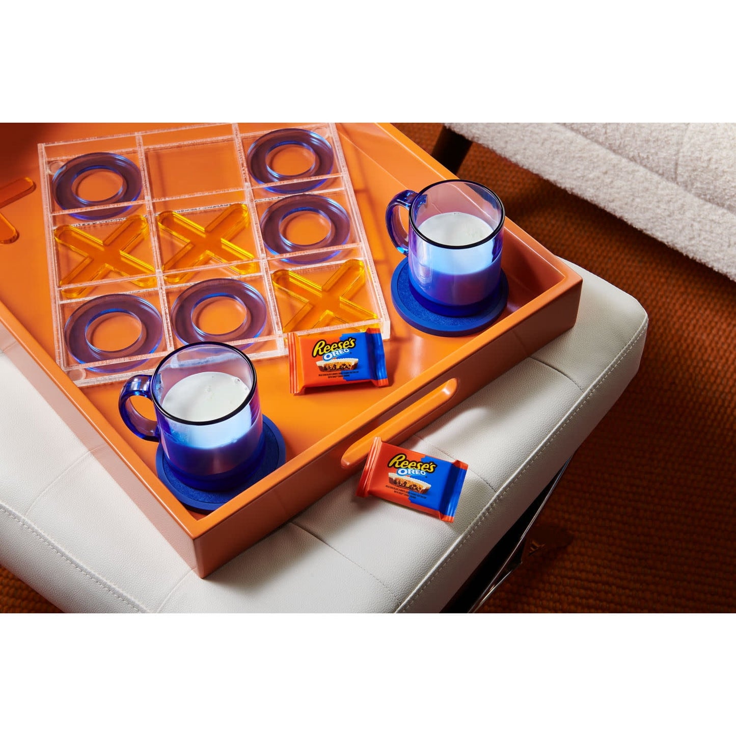 Reese's OREO Milk Chocolate and White Creme Snack Size Peanut Butter Cups Candy, Bag 8.8 oz