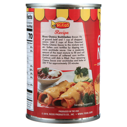 Ricos® Gourmet Nacho Cheddar Cheese Sauce, 15 oz, Shelf-Stable