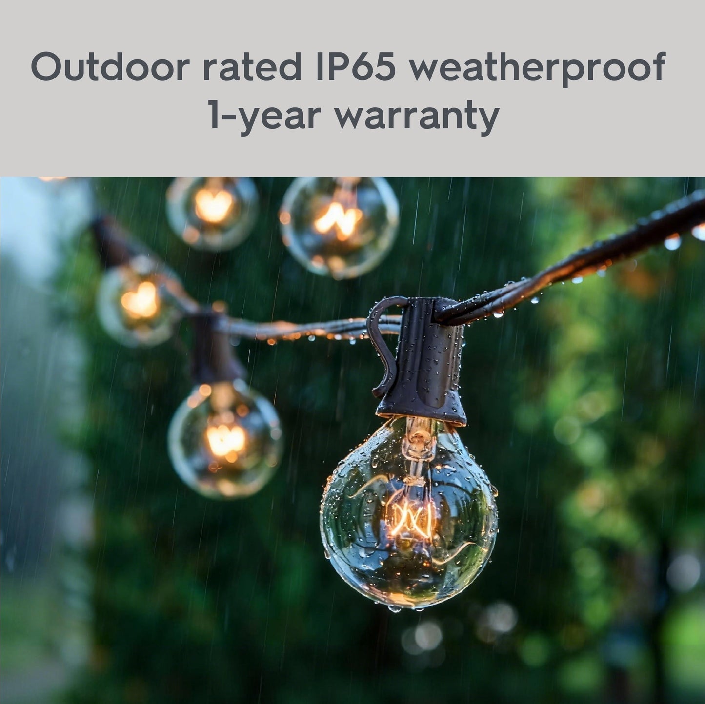 Better Homes & Gardens 20-Count G40 Clear Glass Globe Outdoor Patio String Lights