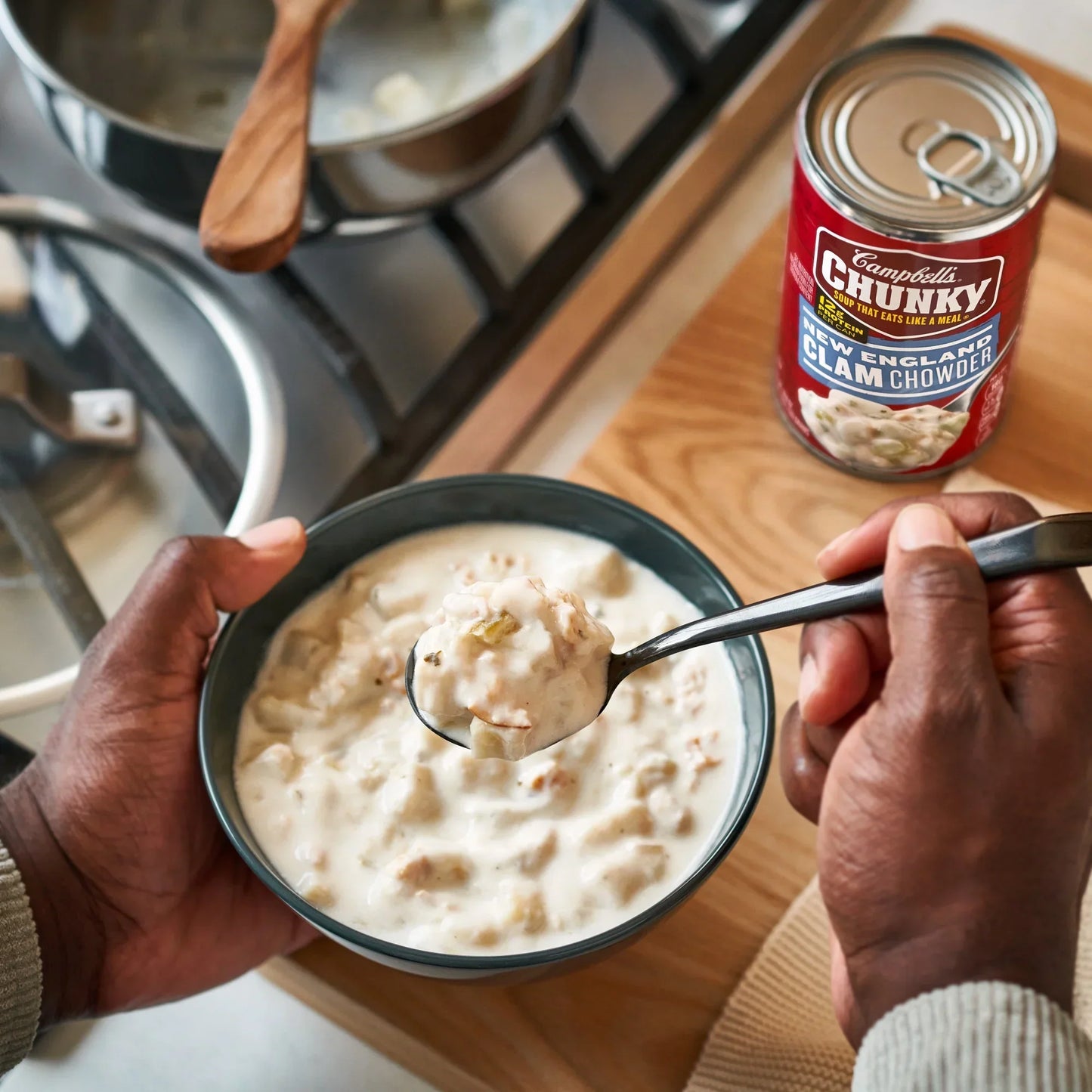 Campbell’s Chunky New England Clam Chowder, 18.8 oz