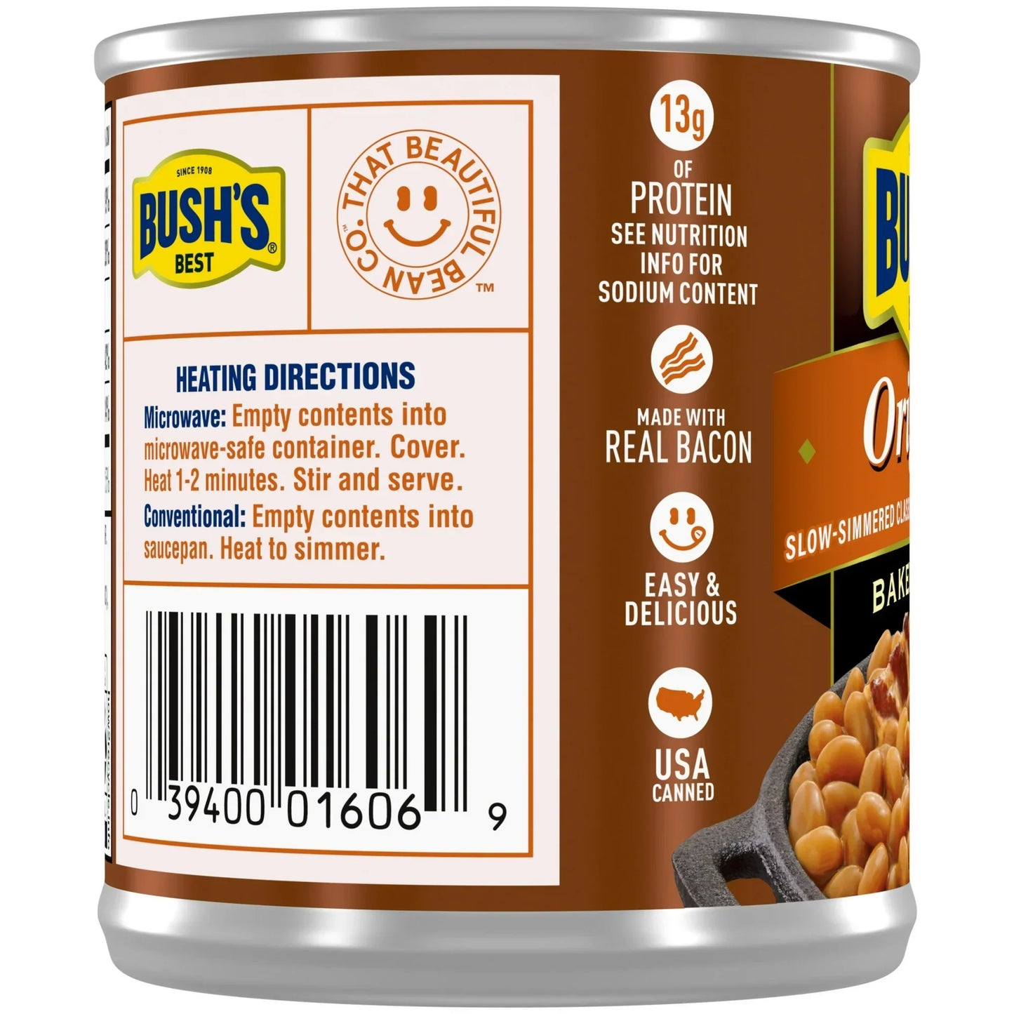 Bush's Original Baked Beans, Canned Beans, 8.3 oz Can