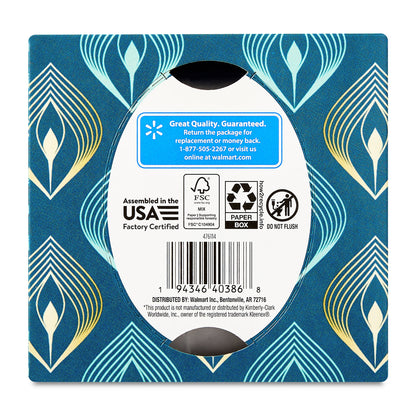 Great Value Ultra Soft Facial Tissues, 1 Cube, 60 Tissues per Cube, 3-Ply, Compare to Kleenex®