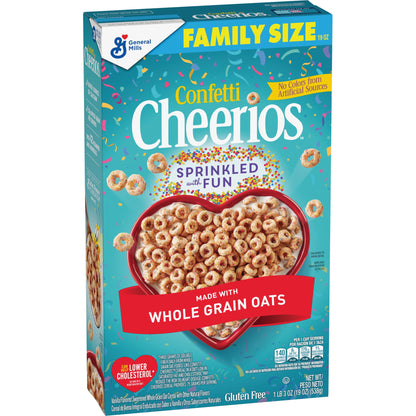 Confetti Cheerios Heart Cereal, 19 oz Family Box