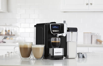 Cuisinart EM-25 Defined, Cappuccino & Latte Espresso Machine, 13.5"(L) x 8.0"(W) x 10.0"(H), Black