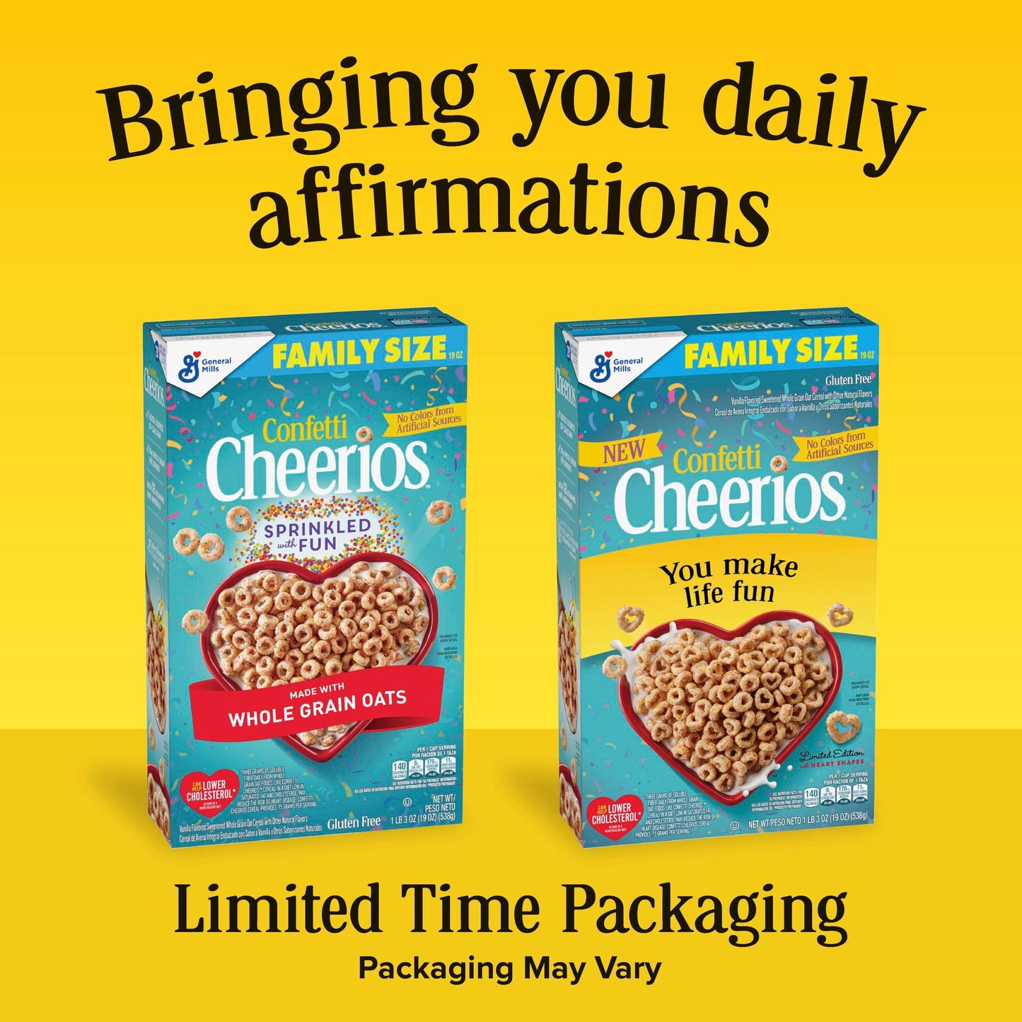 Confetti Cheerios Heart Cereal, 19 oz Family Box