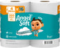 Angel Soft Toilet Paper, 4 Mega Rolls (16 Count), Soft & Strong