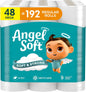 Angel Soft Toilet Paper, 4 Mega Rolls (16 Count), Soft & Strong