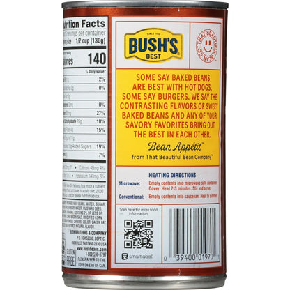 Bush's Maple and Cured Bacon Baked Beans, Canned Beans, 28 oz