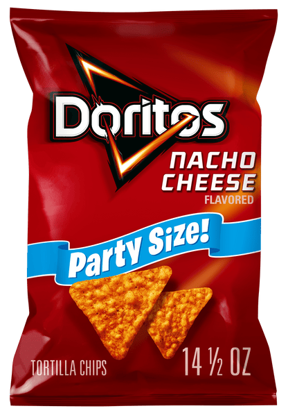 Doritos Nacho Cheese Chips, 14.5 oz Party Bag