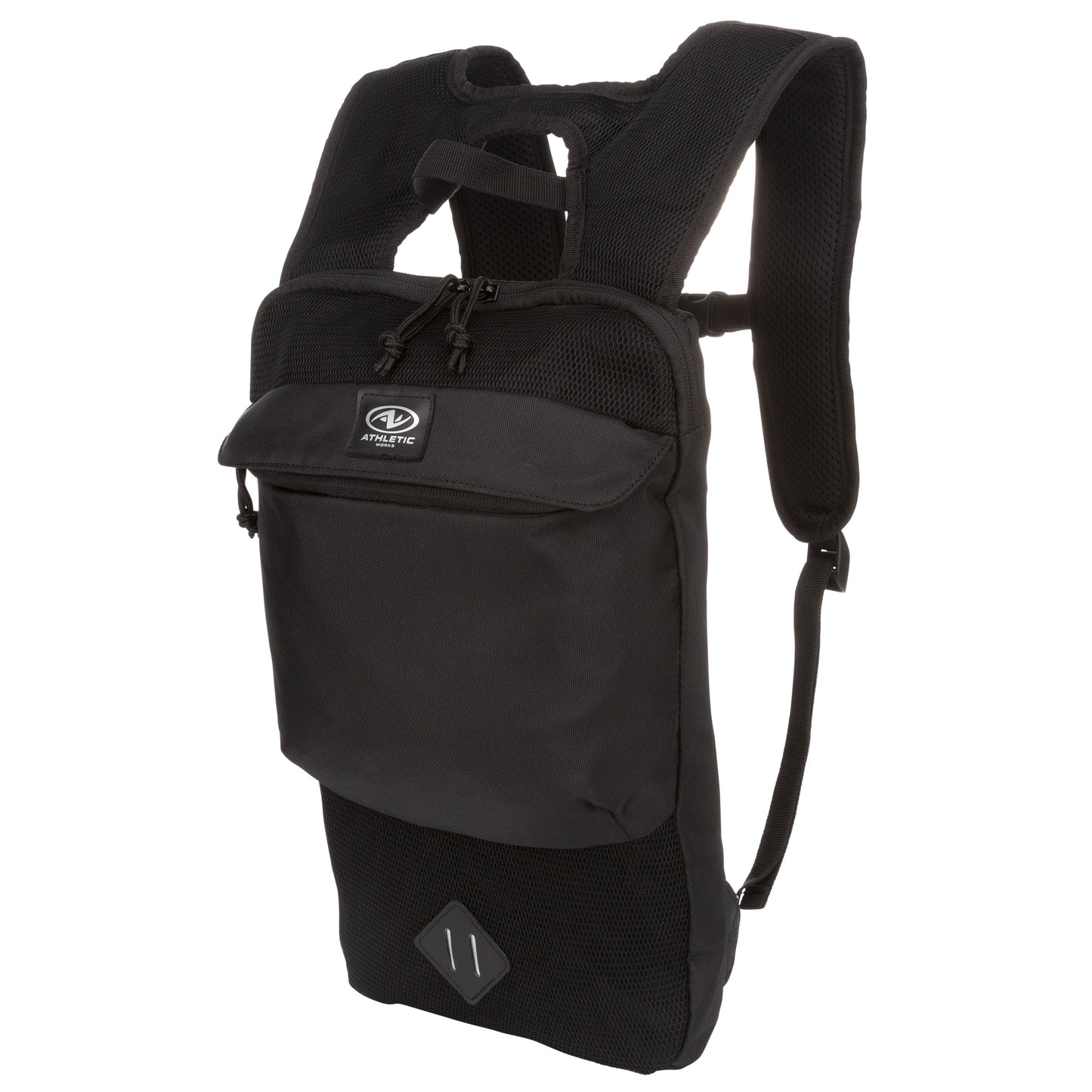 Athletic Works 7.5L Black Slim Sports/Workout Backpack, Unisex