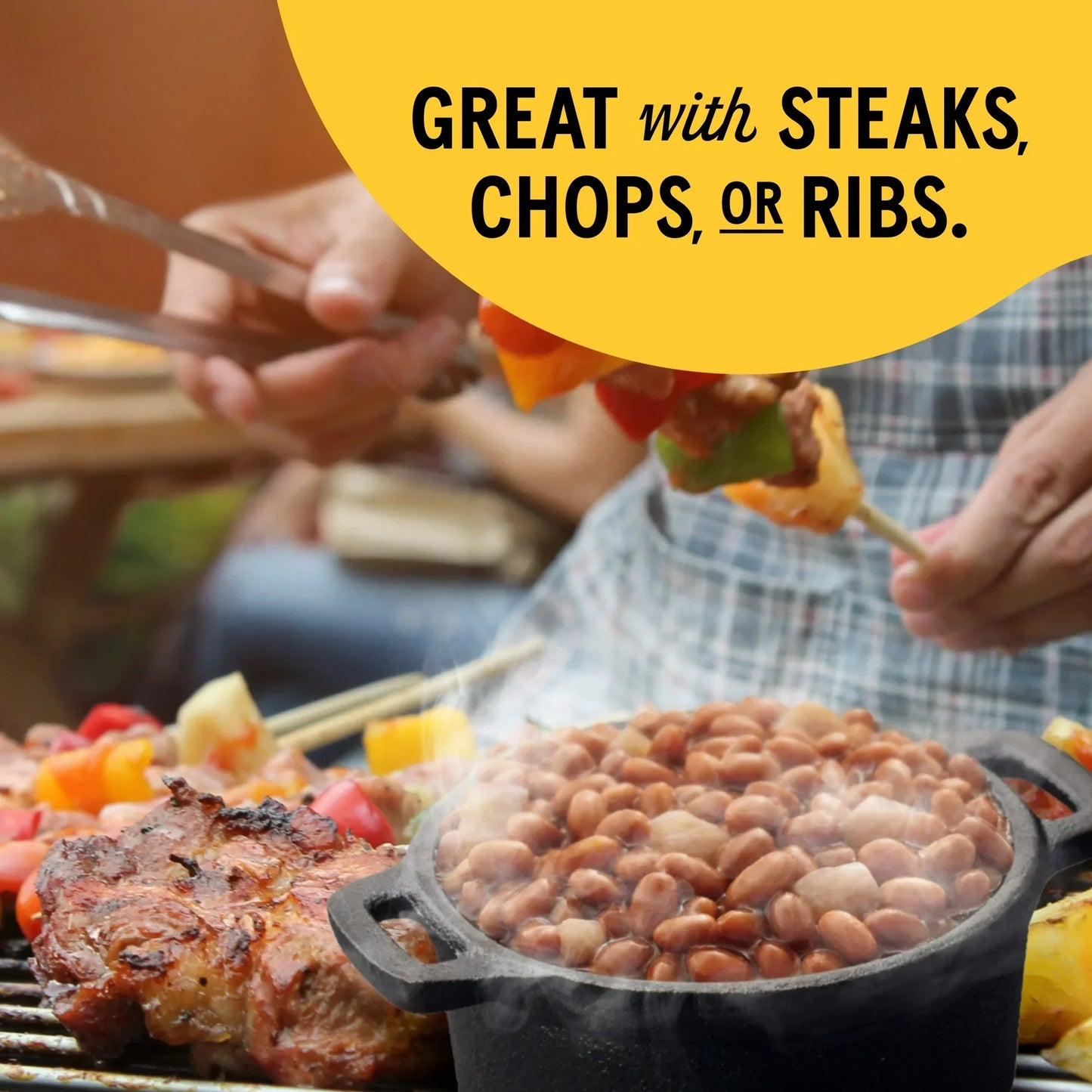 Bush's Bourbon and Brown Sugar Grillin' Beans, Canned Navy Beans, 22 oz