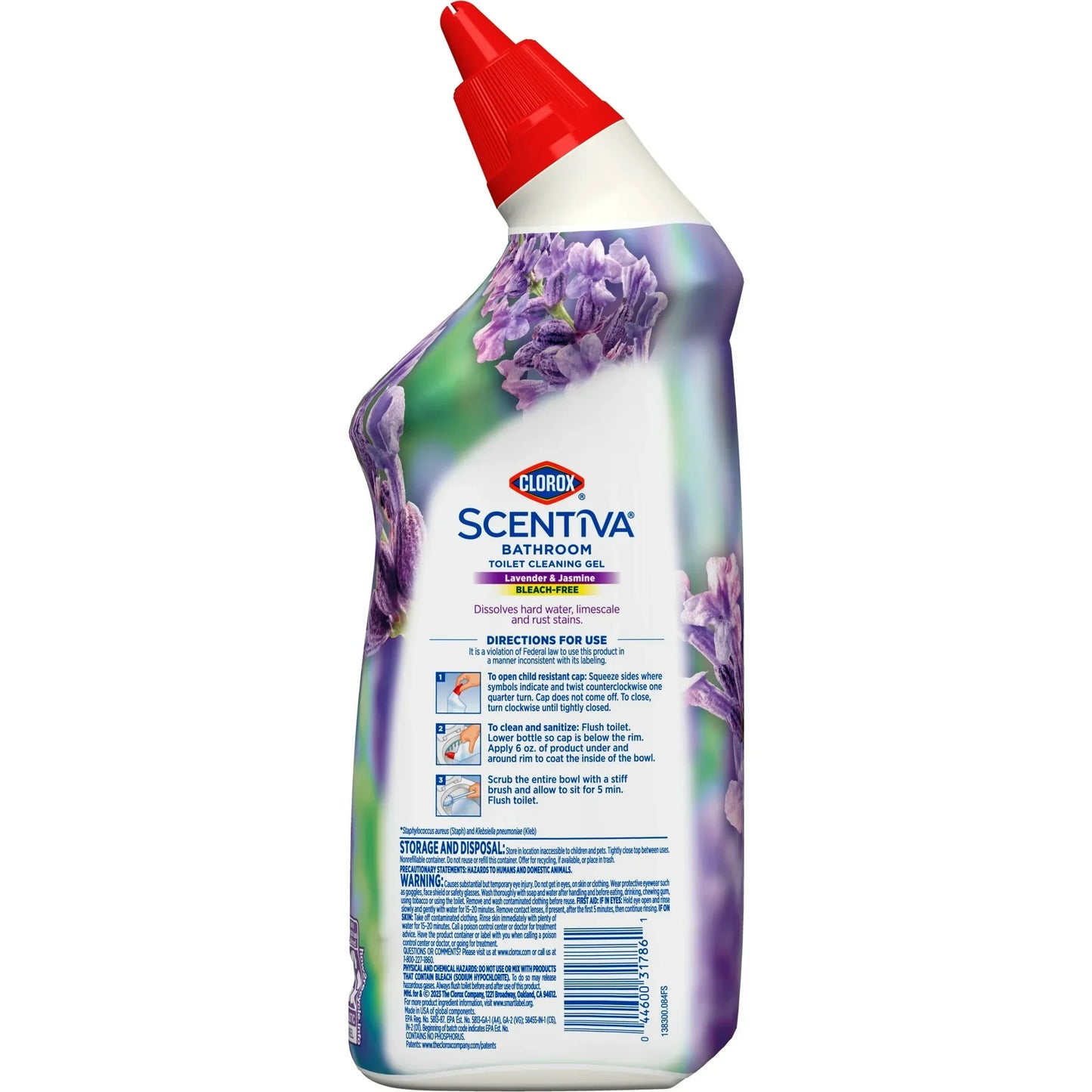 Clorox Scentiva Bathroom Toilet Cleaning Gel, Lavender and Jasmine