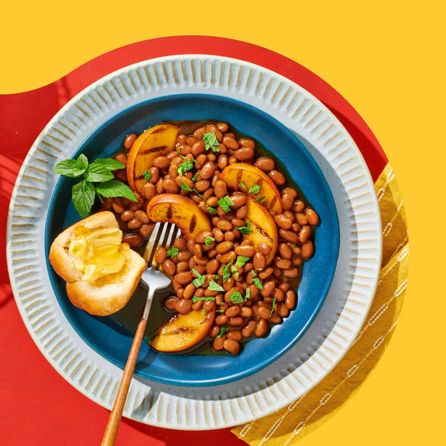 Bush's Bourbon and Brown Sugar Grillin' Beans, Canned Navy Beans, 22 oz