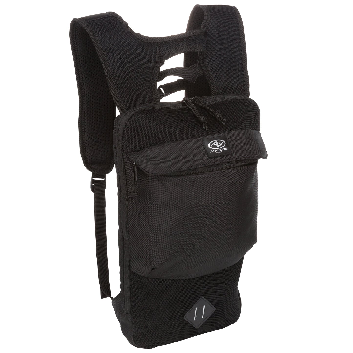 Athletic Works 7.5L Black Slim Sports/Workout Backpack, Unisex