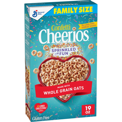 Confetti Cheerios Heart Cereal, 19 oz Family Box