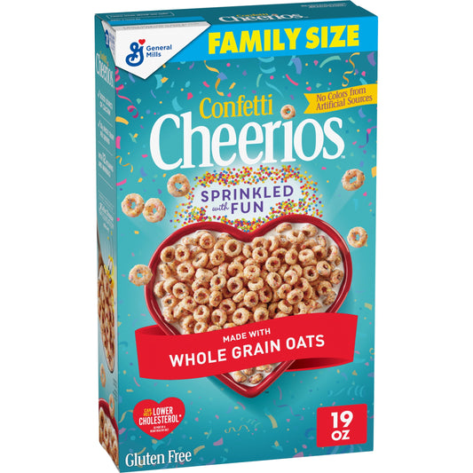 Confetti Cheerios Heart Cereal, 19 oz Family Box