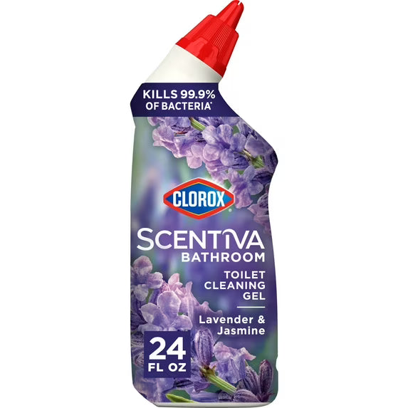 Clorox Scentiva Bathroom Toilet Cleaning Gel, Lavender and Jasmine