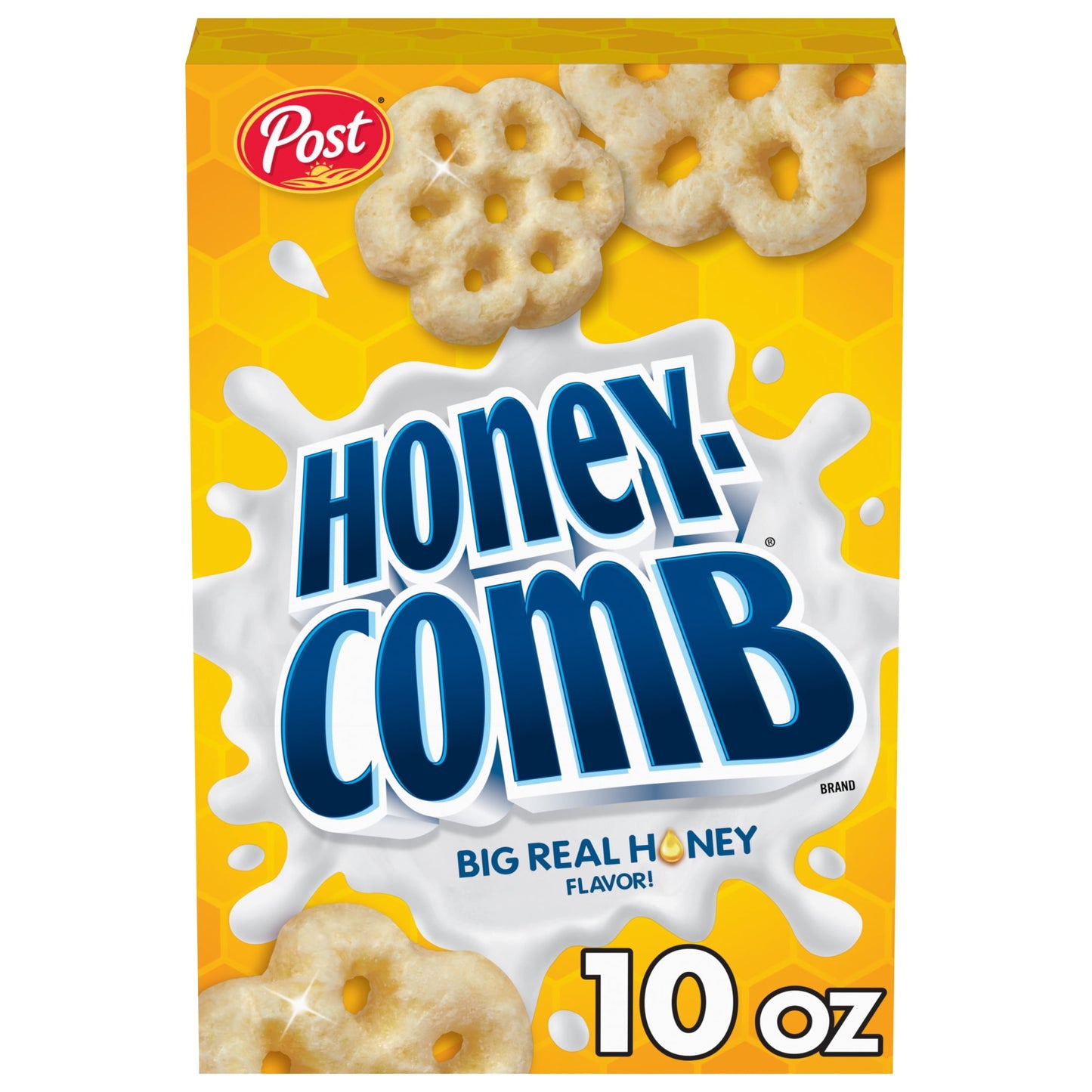 Post Honeycomb Crunchy Cereal 10 oz, Cardboard Box Shelf Stable