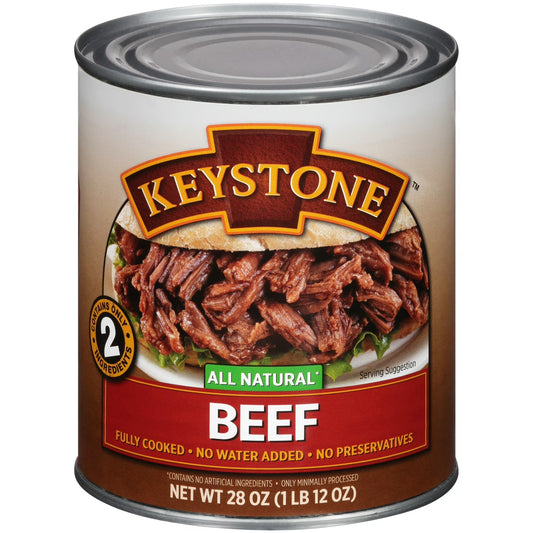 Keystone All Natural Beef, 28 oz Can