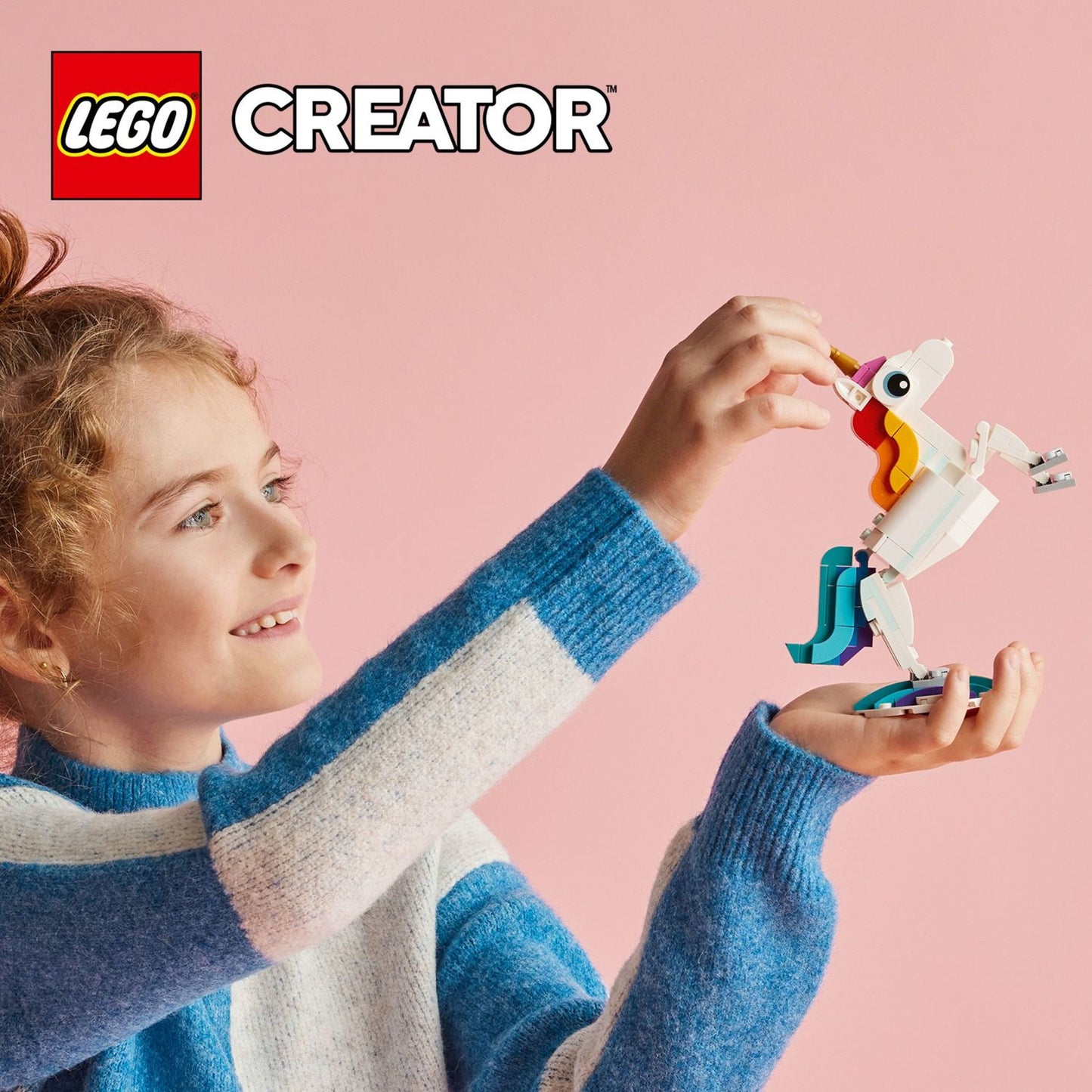 LEGO Creator 3 in 1 Magical Unicorn - Building Toy Set With 3 Building Options, Unicorn, Seahorse, or Peacock - Learning Toy for Kids, Girls & Boys, Ages 7+ - Easter Basket Stuffers - 31140