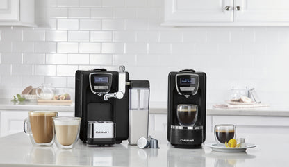 Cuisinart EM-25 Defined, Cappuccino & Latte Espresso Machine, 13.5"(L) x 8.0"(W) x 10.0"(H), Black