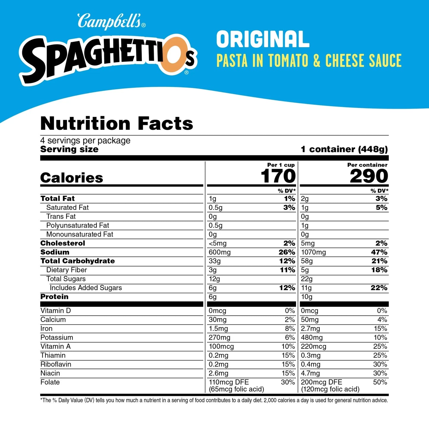 SpaghettiOs Original Canned Pasta, 15.8 oz Can (Pack of 4)