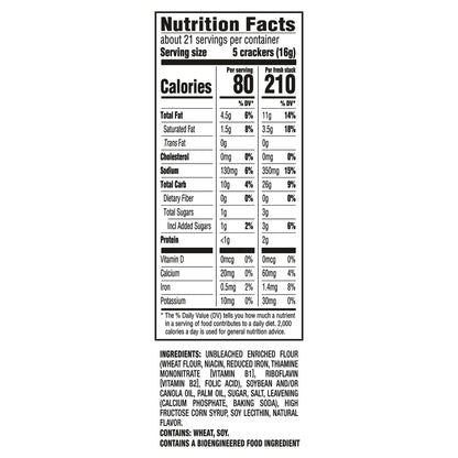 RITZ Fresh Stacks Original Crackers, Travel Snacks, 11.8 oz (8 Multi Snack Packs)