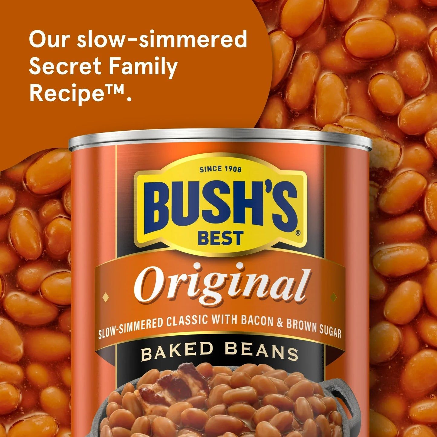 Bush's Original Baked Beans, Canned Beans, 8.3 oz Can